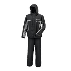 Two-Piece Weather Resistant Rain Suit with 3M Reflective Panels and Slingshot® Logo, Black
