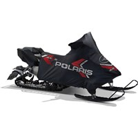 3/4 Polyester Snowmobile Cover - Black/Red