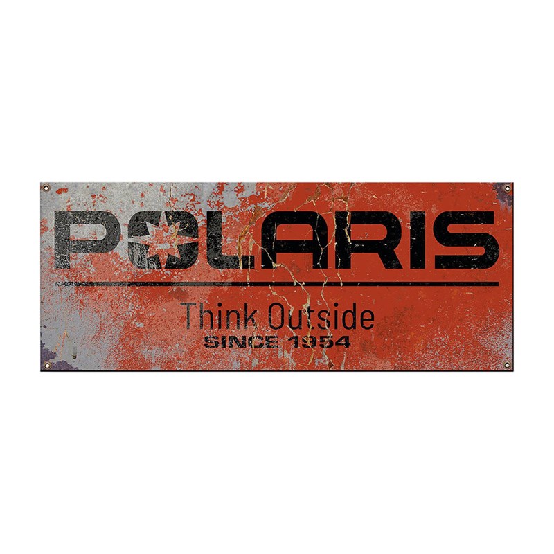 Polaris Steel Sign 14 x 36