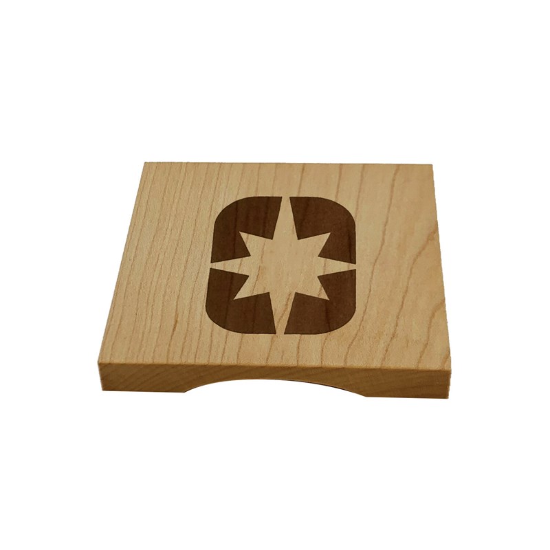 Polaris Wooden Coasters with Bottle Opener