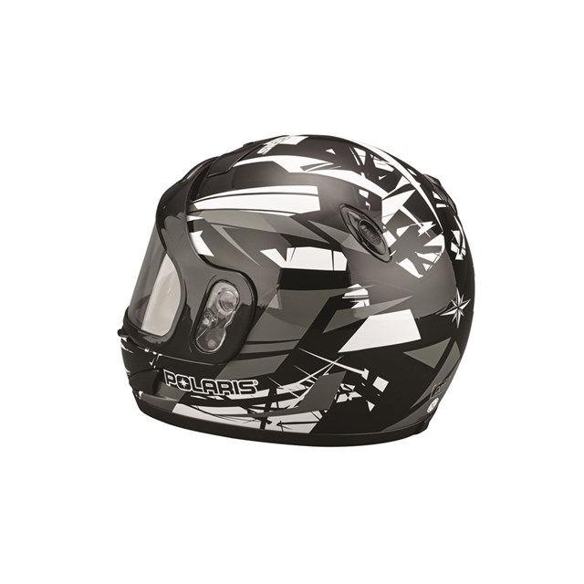 Youth Helmet with Built-In Breath Deflector, Gray