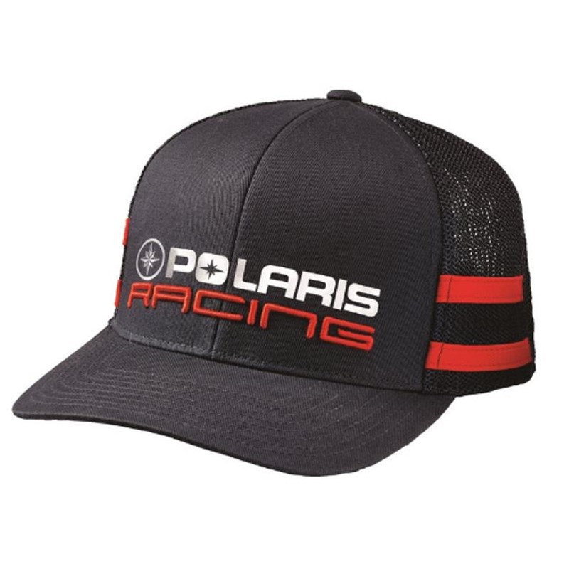 Unisex Adjustable Mesh Snapback Classic Racing Hat with Polaris® Logo