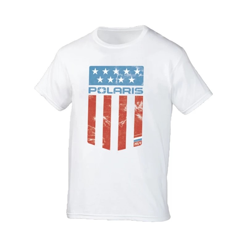 Flag T-Shirts M USA FLAG TEE - WHITE 2XL