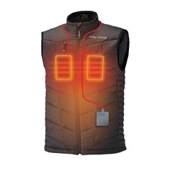 Men's Heated Vest with Rechargeable Battery, Dark Gray