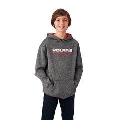 Youth Racing Hoodie Sweatshirt with Polaris® Logo, Gray