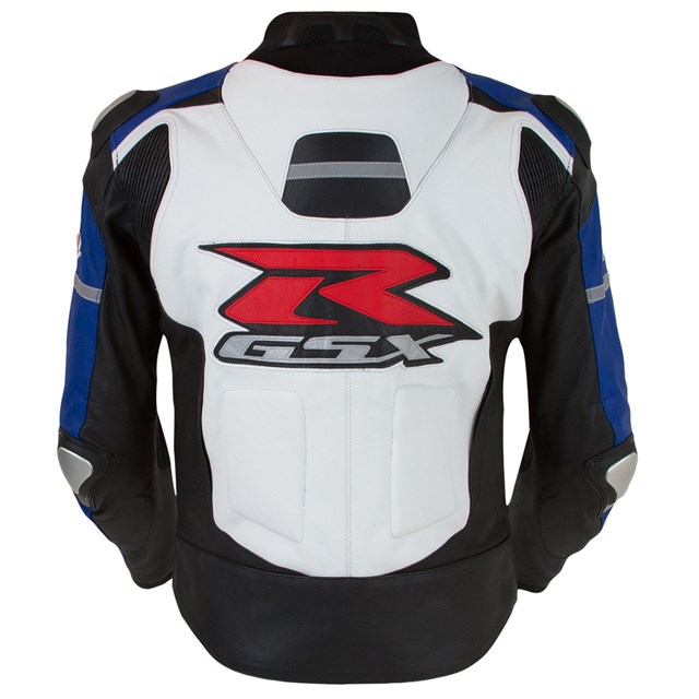 Gsx-R Leather Jacket, Blue/White