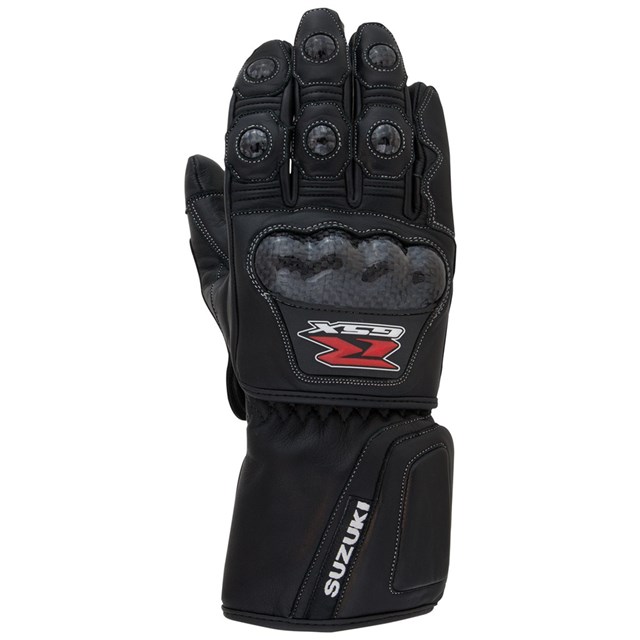 Gsx-R Leather Gauntlet Gloves, Black