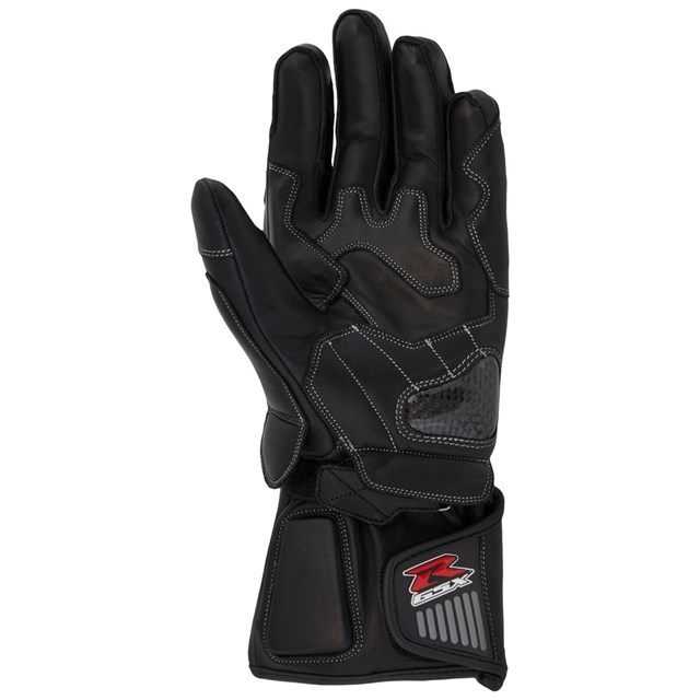 Gsx-R Leather Gauntlet Gloves, Black