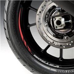 Red Wheel Decals - 17in. Rear