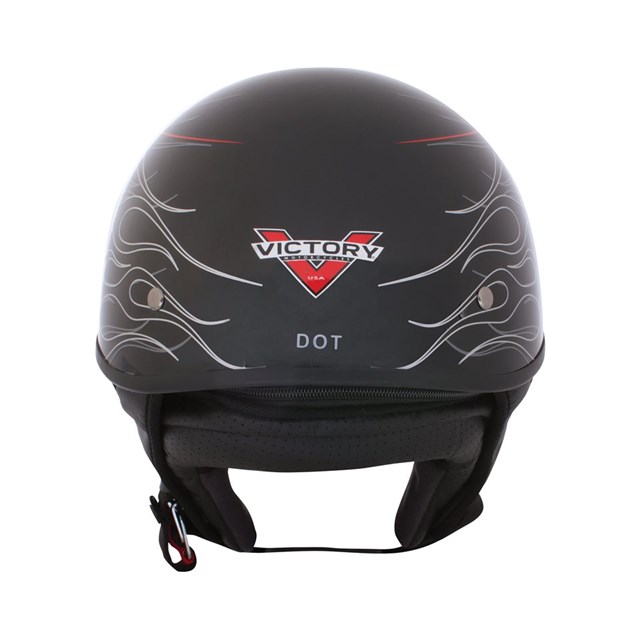 Half Helmet 2 Open Face - Black/Gray by Victory Motorcycles