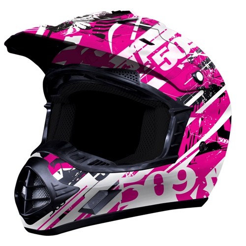 Evolution Helmet by 509® - Pink Splash | Babbitts Kawasaki Parts House