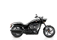 2015 Victory Motorcycles® High-Ball™ Suede Black with Silver Pinstripes